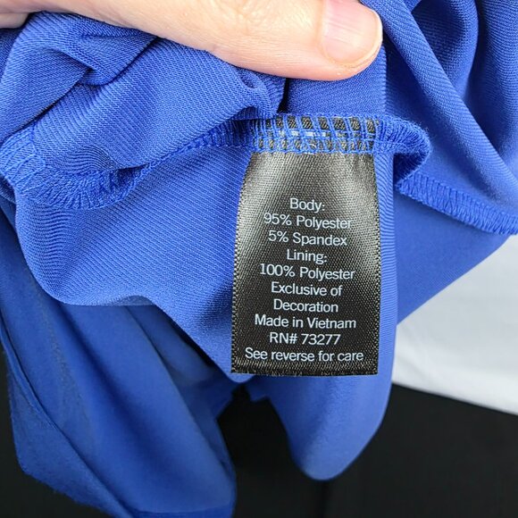 Simply Vera Vera Wang Casual Blue Sleeveless Sundress - Picture 4 of 4